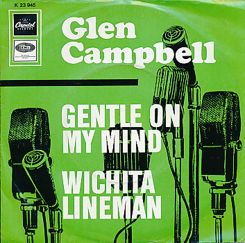 Cover Glen Campbell - Gentle On My Mind / Wichita Lineman (7, Single) Schallplatten Ankauf