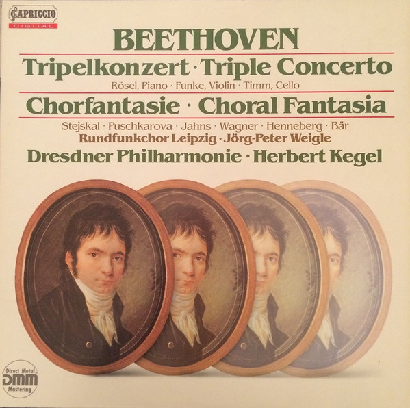 Cover Beethoven*, Rösel*, Funke*, Timm*, Dresdner Philharmonie • Herbert Kegel - Tripelkonzert - Chorfantasie (LP, Album, gat) Schallplatten Ankauf