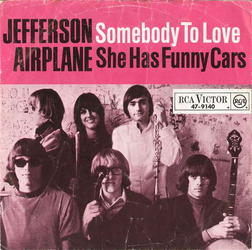 Cover Jefferson Airplane - Somebody To Love / She Has Funny Cars (7, Single) Schallplatten Ankauf