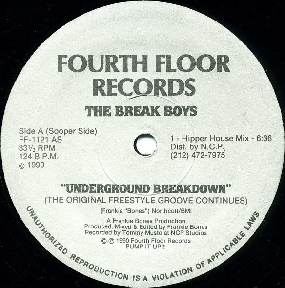Cover The Break Boys - Underground Breakdown / My House Is Your House (12) Schallplatten Ankauf