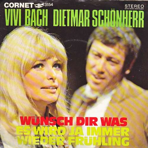 Cover Vivi Bach, Dietmar Schönherr - Wünsch Dir Was (7, Single) Schallplatten Ankauf