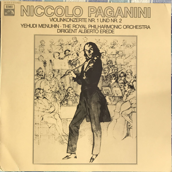 Cover Niccolo Paganini* - Yehudi Menuhin, The Royal Philharmonic Orchestra, Alberto Erede - Violinkonzerte Nr.1 Und Nr. 2 (LP, Clu) Schallplatten Ankauf