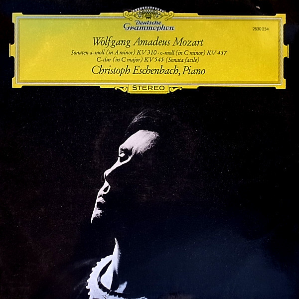 Cover Wolfgang Amadeus Mozart - Christoph Eschenbach - Sonaten A-Moll KV 310 • C-Moll KV 457 • C-Dur KV 545 (Sonata Facile) (LP, RE) Schallplatten Ankauf