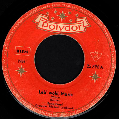 Bild René Carol - Leb' Wohl, Marie (7, Single) Schallplatten Ankauf