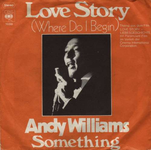 Cover Andy Williams - Love Story (Where Do I Begin) (7) Schallplatten Ankauf