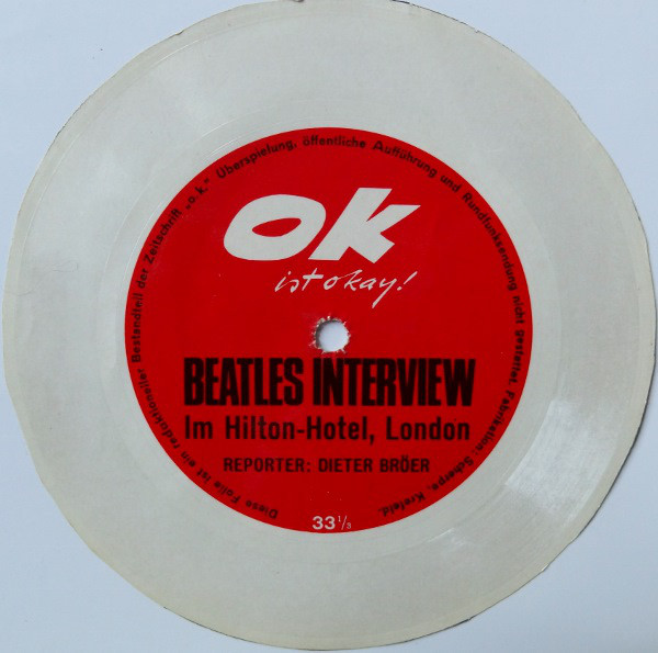 Cover The Beatles - Beatles Interview (Im Hilton-Hotel, London) (Flexi, S/Sided) Schallplatten Ankauf