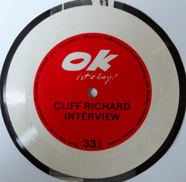 Cover Cliff Richard - Interview (Ok Ist Okay!) (Flexi, 6, S/Sided) Schallplatten Ankauf