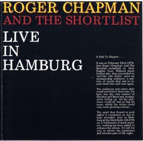 Cover Roger Chapman And The Shortlist - Live In Hamburg (LP) Schallplatten Ankauf