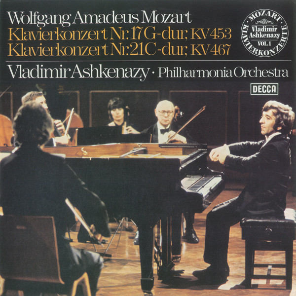 Cover Wolfgang Amadeus Mozart - Vladimir Ashkenazy - Philharmonia Orchestra - Klavierkonzert Nr. 17 G-dur, Kv 453 - Klavierkonzert Nr. 21 C-dur , Kv 467 (LP) Schallplatten Ankauf