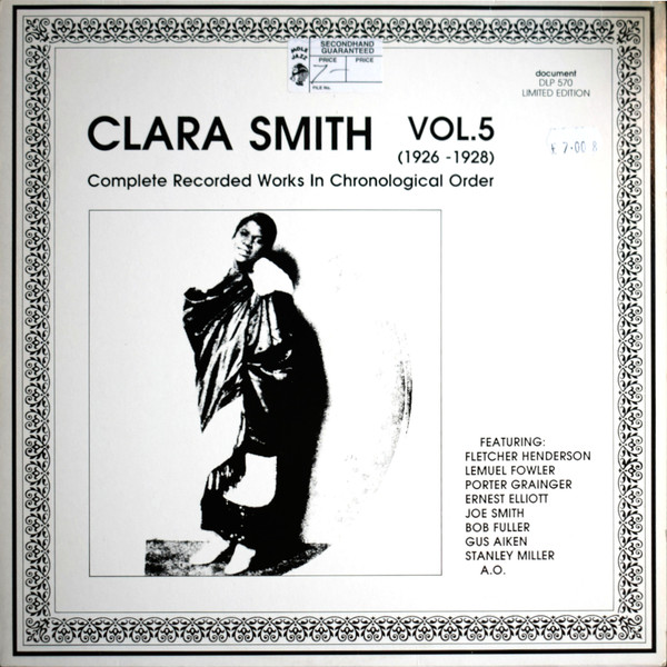 Cover Clara Smith - Vol. 5 (1926-1928) Complete Recorded Works In Chronological Order (LP, Comp, Mono, Ltd, RM) Schallplatten Ankauf