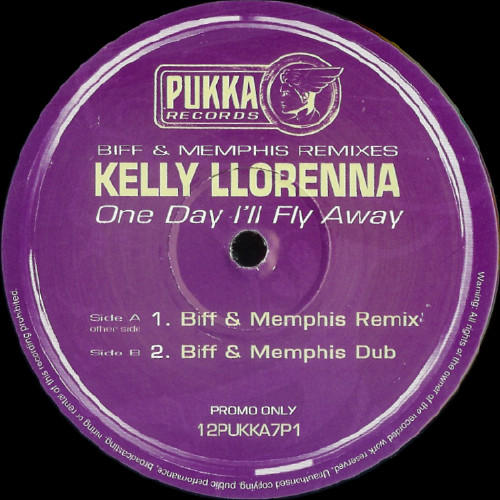 Cover Kelly Llorenna - One Day I'll Fly Away (Biff & Memphis Remixes) (12, Promo) Schallplatten Ankauf