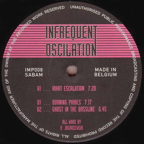 Cover Infrequent Oscilation* - Hihat Escalation (12) Schallplatten Ankauf