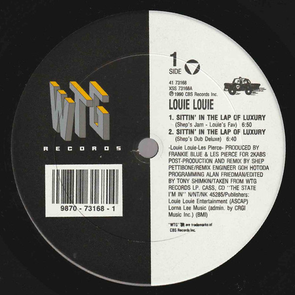 Cover Louie Louie (2) - Sittin' In The Lap Of Luxury (12) Schallplatten Ankauf