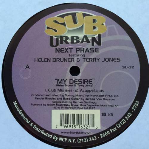 Cover Next Phase Featuring Helen Bruner & Terry Jones* - My Desire (12) Schallplatten Ankauf