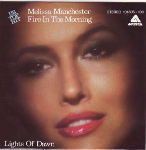 Cover Melissa Manchester - Fire In The Morning / Lights Of Dawn (7, Single) Schallplatten Ankauf