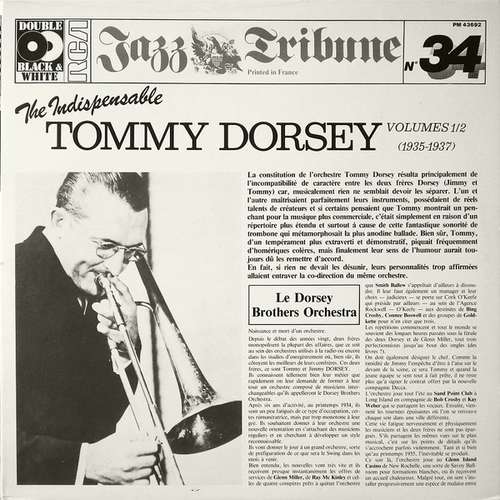 Cover Tommy Dorsey - The Indispensable Tommy Dorsey Volumes 1/2 (1935-1937) (2xLP, Comp, RE, Gat) Schallplatten Ankauf