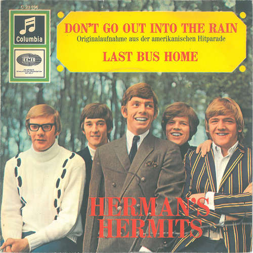 Cover Herman's Hermits - Don't Go Out Into The Rain (You're Going To Melt) (7, Single) Schallplatten Ankauf