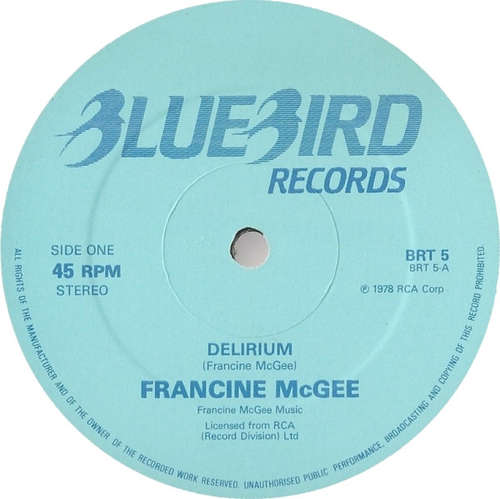 Cover Francine McGee - Delirium (12, Single) Schallplatten Ankauf