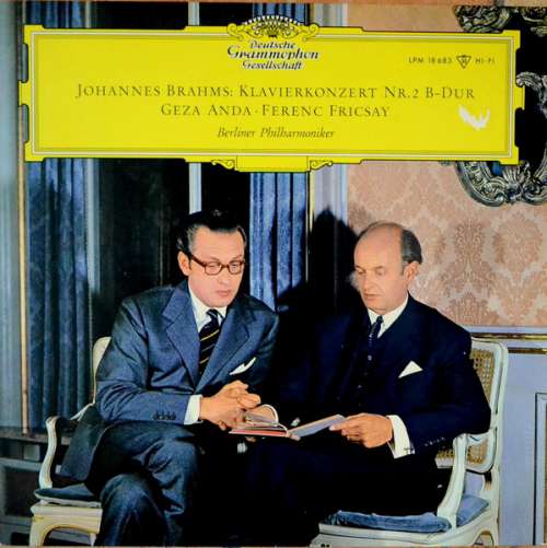 Cover Johannes Brahms – Geza Anda*, Ferenc Fricsay, Berliner Philharmoniker - Klavierkonzert Nr.2 B-dur (LP, Mono) Schallplatten Ankauf