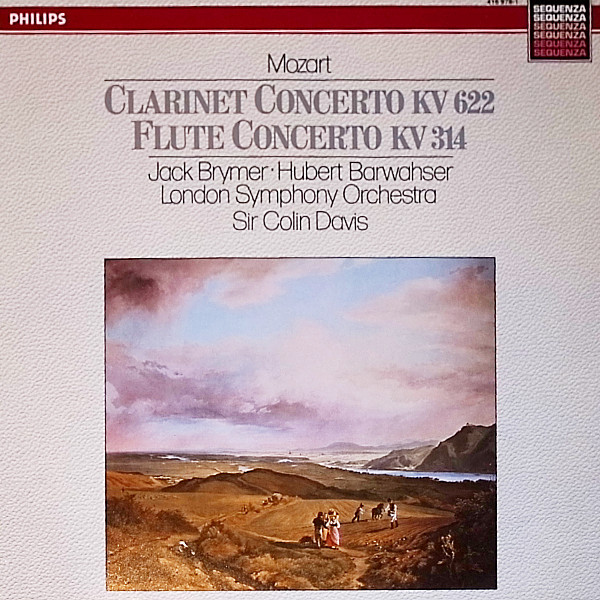 Cover Mozart* - Jack Brymer, Hubert Barwahser, Colin Davis* - Clarinet Concerto KV622 - Flute Concerto KV314 (LP, Album) Schallplatten Ankauf