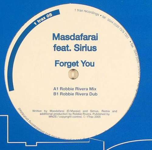 Cover Masdafarai Feat. Sirius - Forget You (12) Schallplatten Ankauf
