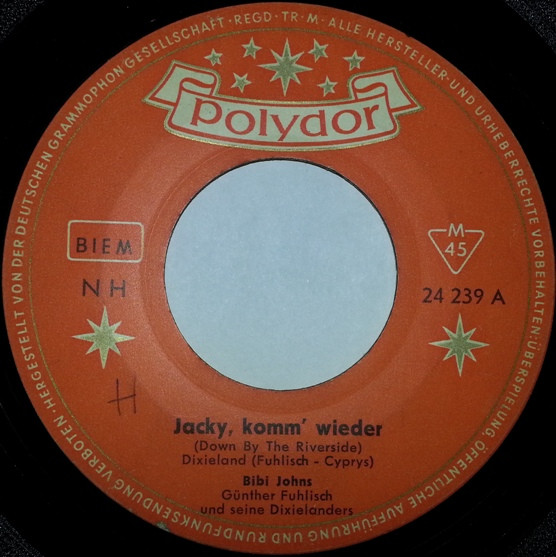 Cover Bibi Johns - Jacky, Komm' Wieder  (7, Single, Mono) Schallplatten Ankauf