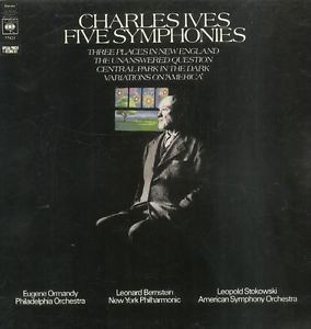 Cover Charles Ives - The Five Symphonies  (4xLP, Comp + Box) Schallplatten Ankauf