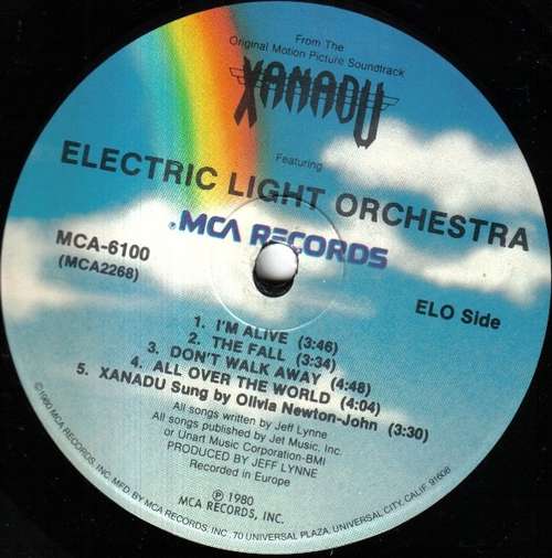 Cover Electric Light Orchestra / Olivia Newton-John - Xanadu (From The Original Motion Picture Soundtrack) (LP, Album, RP, Pin) Schallplatten Ankauf