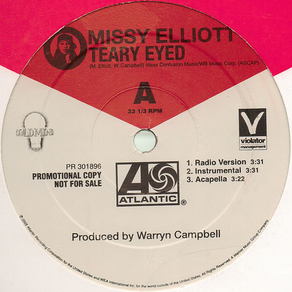 Cover Missy Elliott - Teary Eyed / Joy (12, Promo) Schallplatten Ankauf