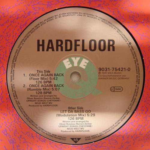 Cover Hardfloor - Let Da Bass Go (12) Schallplatten Ankauf