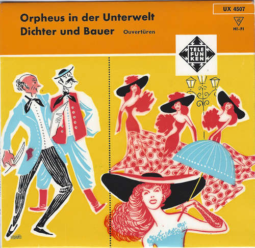 Cover Orchestre Symphonique De La Radiodiffusion Nationale Belge, Bruxelles - Orpheus In Der Unterwelt / Dichter Und Bauer (Ouvertüren) (7, Mono) Schallplatten Ankauf