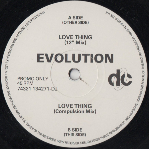 Cover Evolution - Love Thing (12, Promo) Schallplatten Ankauf
