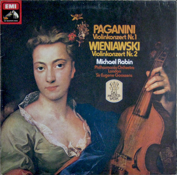 Cover Paganini* / Wieniawski* - Michael Rabin, Philharmonia Orchestra, Sir Eugene Goossens - Violinkonzert Nr. 1 / Violinkonzert Nr. 2 (LP, RE) Schallplatten Ankauf
