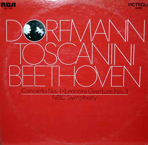 Bild Dorfmann*, Toscanini*, NBC Symphony* - Beethoven* - Concerto No. 1 • Leonore Overture No. 3 (LP, Comp, Mono) Schallplatten Ankauf