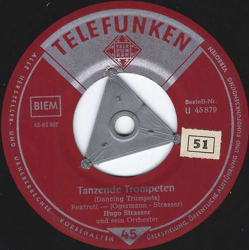 Cover Hugo Strasser Und Sein Tanzorchester - Tanzende Trompeten / Einsame Trompete (7) Schallplatten Ankauf