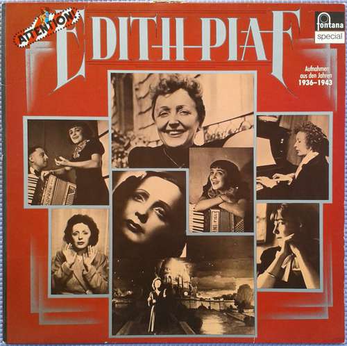 Cover Edith Piaf - Attention! Edith Piaf! (LP, Comp) Schallplatten Ankauf