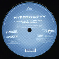 Cover Hypertrophy - Just Come Back 2 Me 2005 (12, Ltd) Schallplatten Ankauf