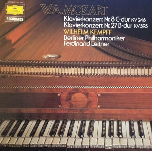 Cover W.A.Mozart*, Berliner Philharmoniker, Ferdinand Leitner - Klavierkonzert Nr. 8 C-dur KV 246 / Klavierkonzert Nr. 27 B-dur KV 595 (LP) Schallplatten Ankauf