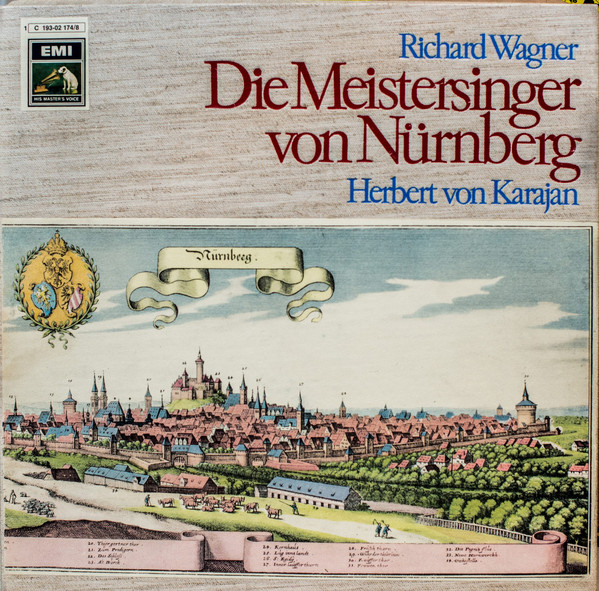 Cover Richard Wagner, Herbert Von Karajan - Die Meistersinger Von Nürnberg (5xLP, Album + Box) Schallplatten Ankauf