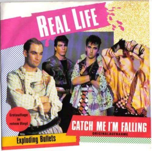 Cover Real Life - Catch Me I'm Falling (7, Single, Red) Schallplatten Ankauf
