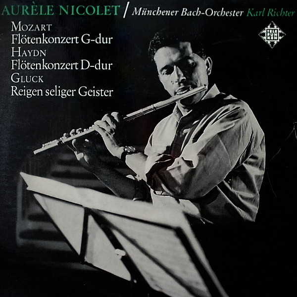 Cover Aurèle Nicolet / Wolfgang Amadeus Mozart, Haydn*, Christoph Willibald Gluck, Münchener Bach-Orchester, Karl Richter - Flötenkonzerte (LP) Schallplatten Ankauf