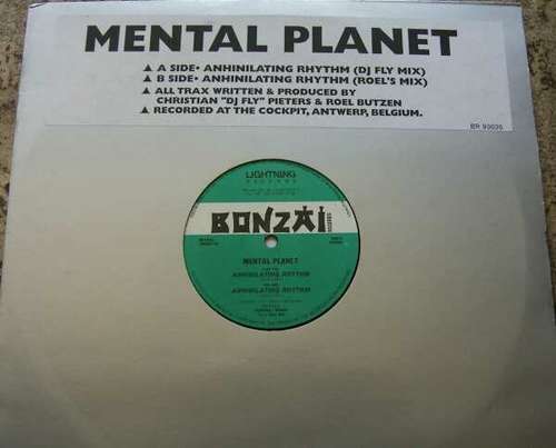 Cover Mental Planet - Anhinilating Rhythm (12) Schallplatten Ankauf