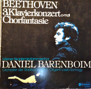 Cover Beethoven* ,  Daniel Barenboim ,  Wiener Akademie Kammerchor - 3. Klavierkonzert C-Moll - Chorfantasie (LP) Schallplatten Ankauf