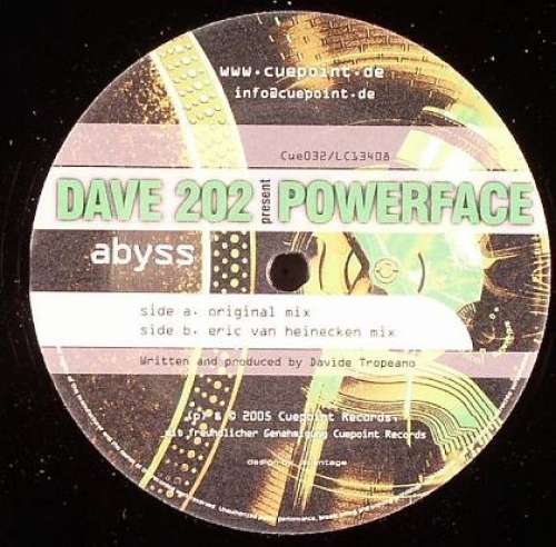 Cover Dave 202 Present Powerface - Abyss (12) Schallplatten Ankauf