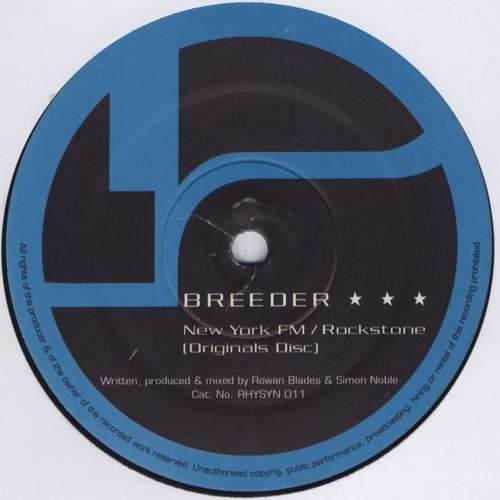 Cover Breeder - New York FM / Rockstone (Originals Disc) (12) Schallplatten Ankauf