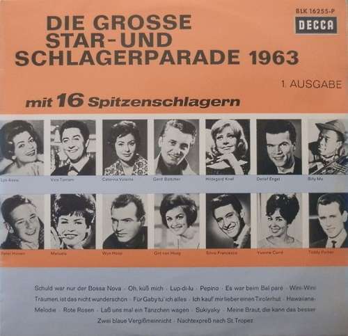 Bild Various - Die Grosse Star- Und Schlagerparade 1963 1. Ausgabe (LP, Comp, Mono) Schallplatten Ankauf
