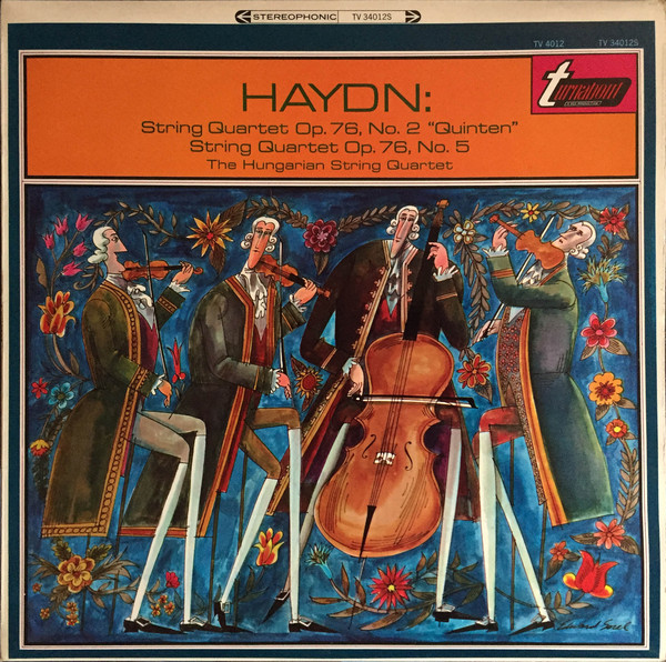 Cover Haydn*, The Hungarian String Quartet* - String Quartet Op. 76, No. 2 Quinten / String Quartet Op. 76, No. 5 (LP, Album) Schallplatten Ankauf