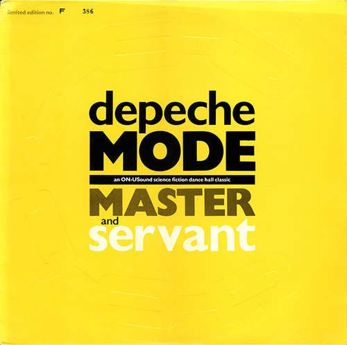 Cover Depeche Mode - Master And Servant (An ON-USound Science Fiction Dance Hall Classic) (12, Single, Ltd, Num, Emb) Schallplatten Ankauf
