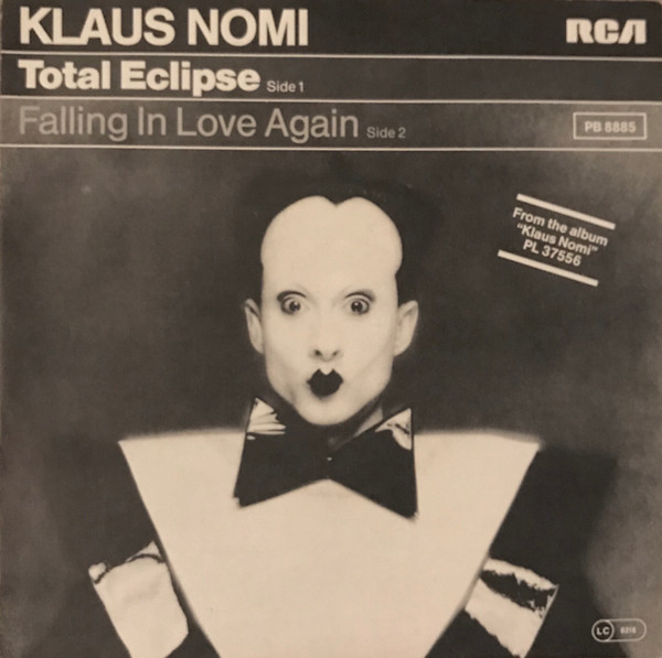 Cover Klaus Nomi - Total Eclipse (7, Single) Schallplatten Ankauf