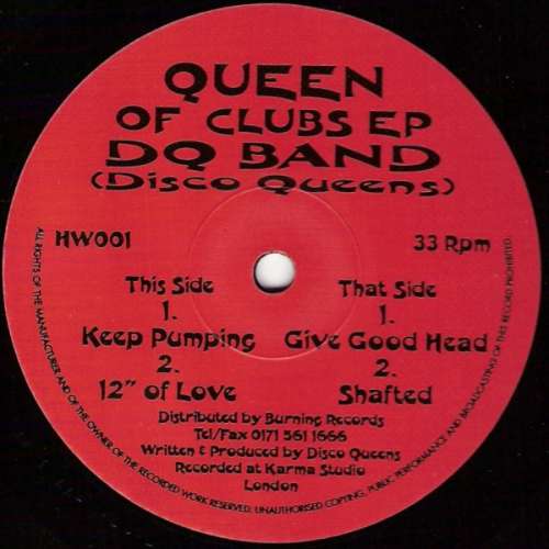 Cover DQ Band* - Queen Of Clubs EP (12, EP) Schallplatten Ankauf
